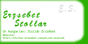 erzsebet stollar business card