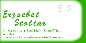 erzsebet stollar business card